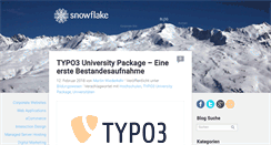 Desktop Screenshot of blog.snowflake.ch