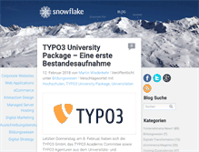 Tablet Screenshot of blog.snowflake.ch